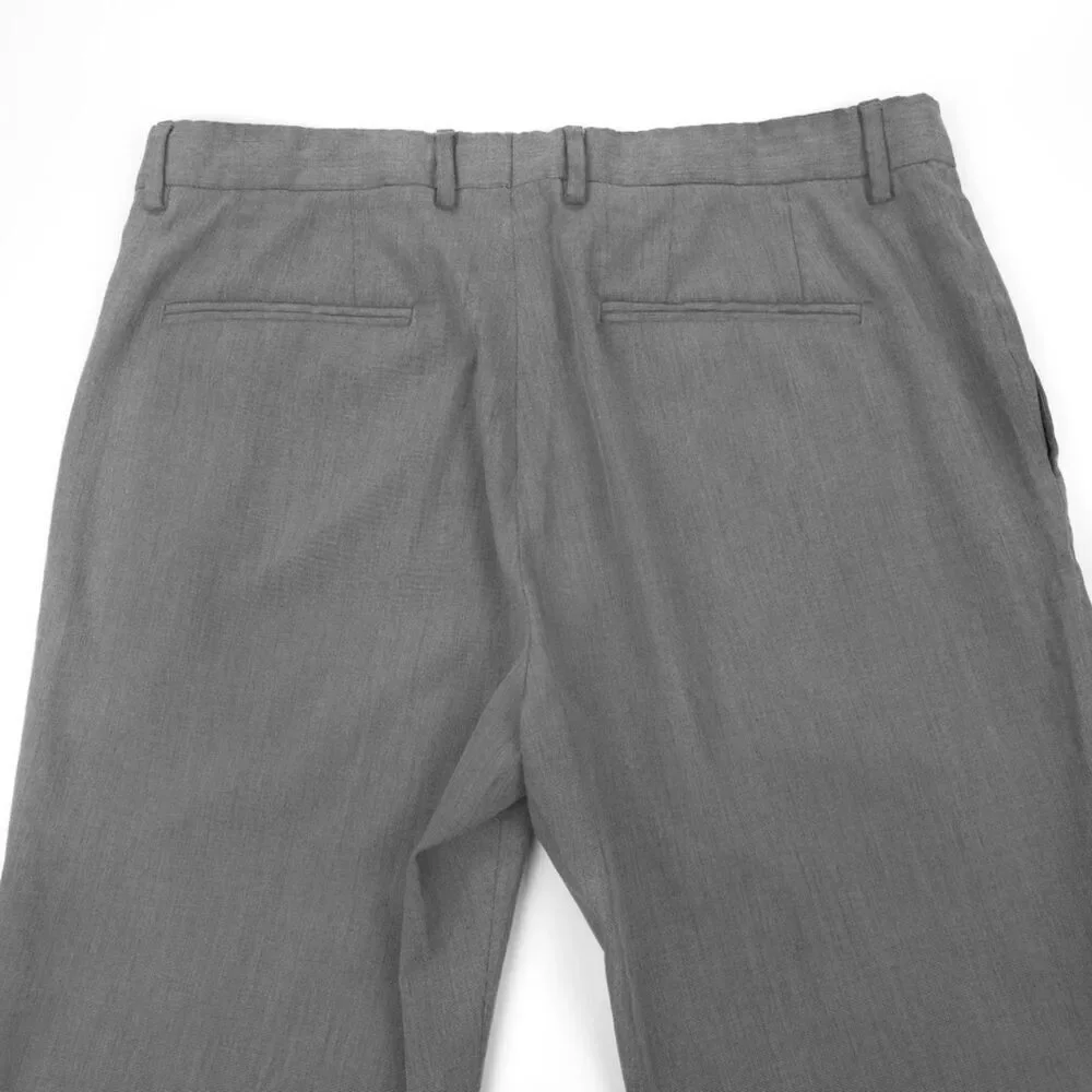 ZARA MAN Slim Tailored Trouser Dress Pant Gray Old Money Quiet Luxury Academia